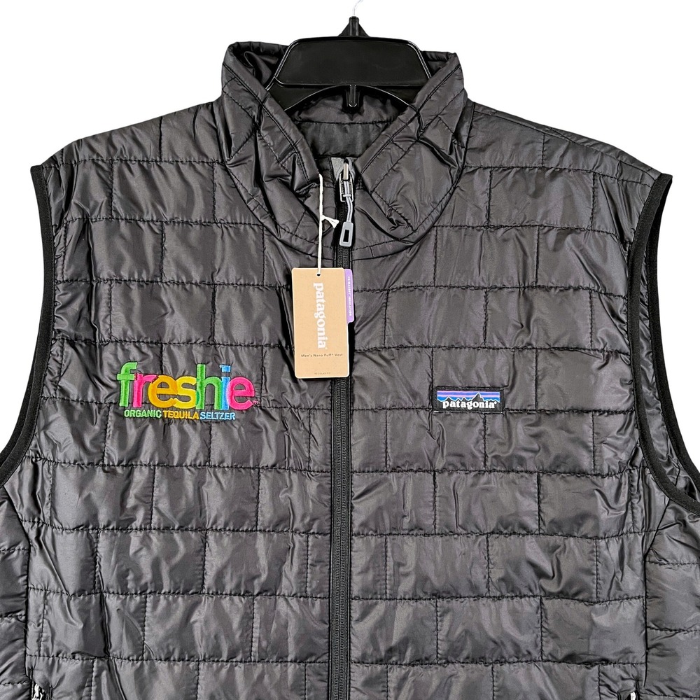 Freshie Patagonia Nano Puff Vest Mens L Black Quilted Insulated Outdoor Hiking